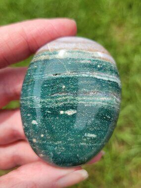 Ocean Jasper Palm Stone (OJ416)